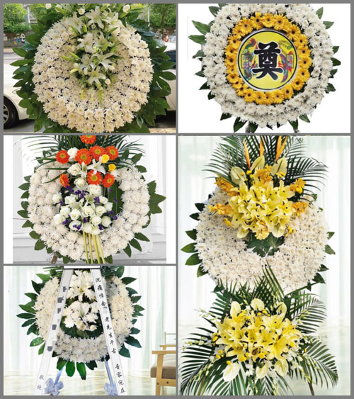 北京房山区周口店地区黄院村花圈速递